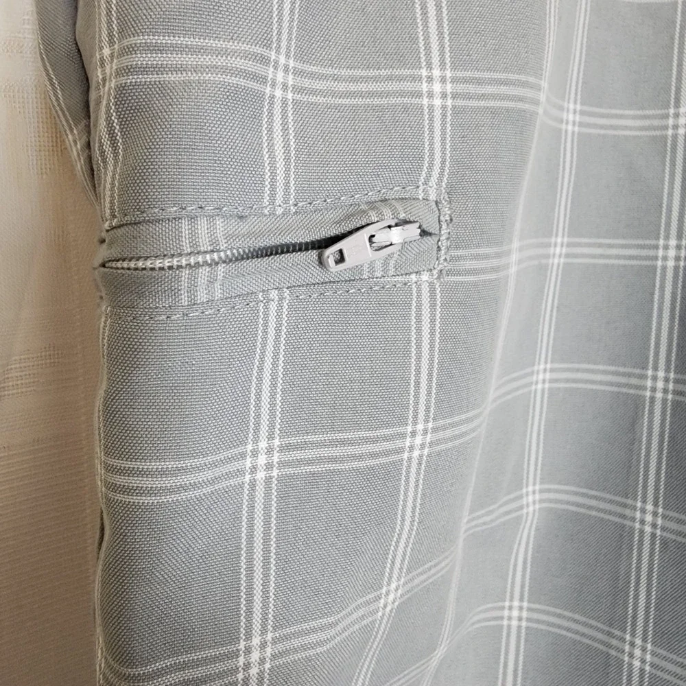 Grand Slam Performance Plaid Mens Shorts‎ Size 38 Gray White